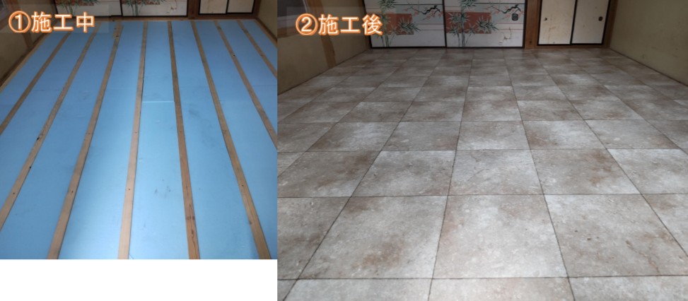 クッションフロア貼り