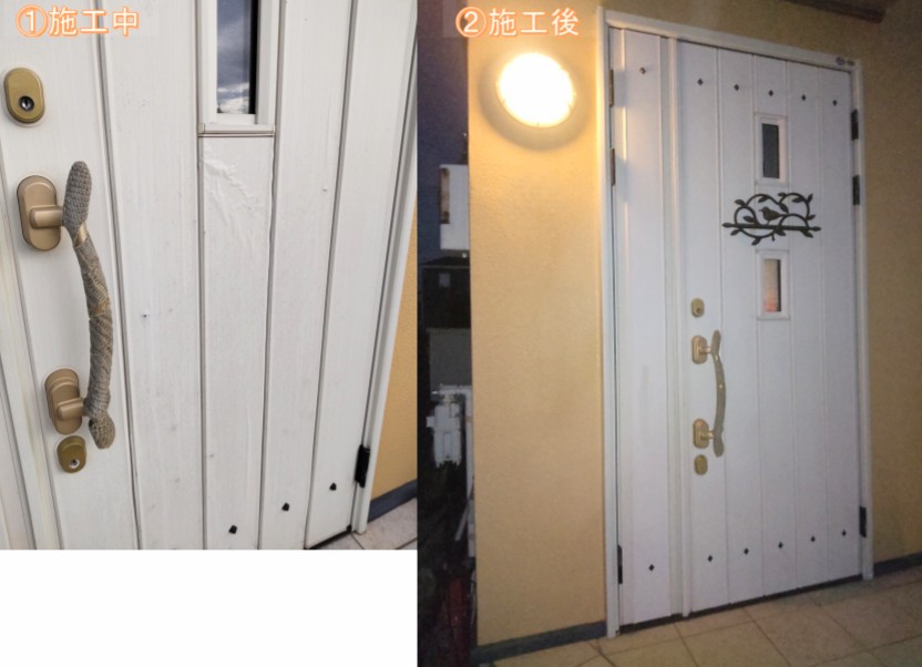 玄関ドア補修工事